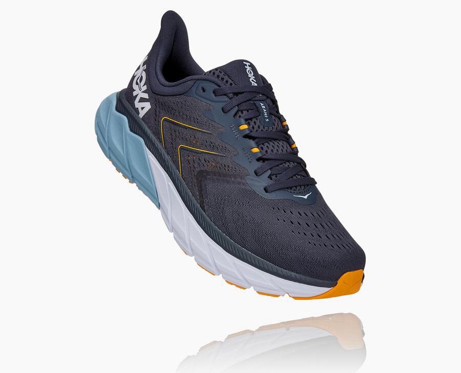 Hoka One One Vandresko Herre - Arahi 5 - Mørkeblå - 967134DOR